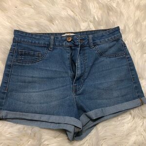 Forever 21 high-rise jean shorts